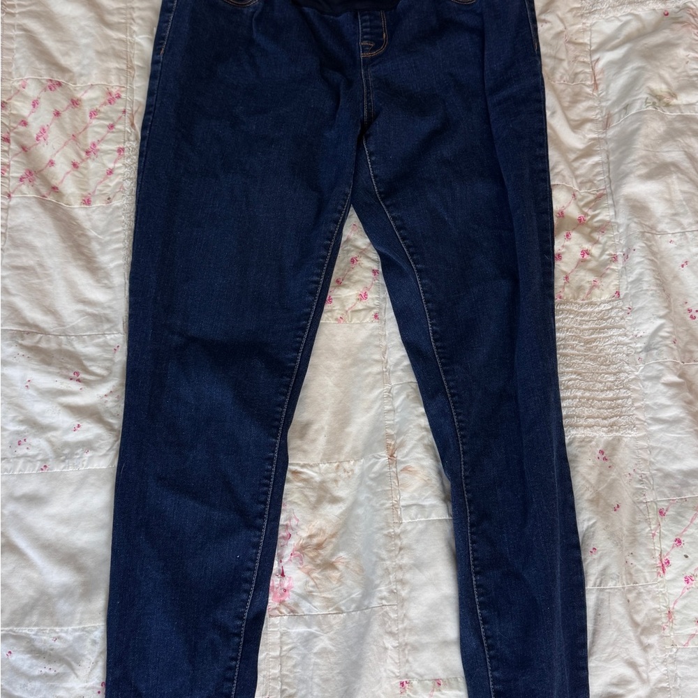 Dark Blue Maternity Skinny Jeans